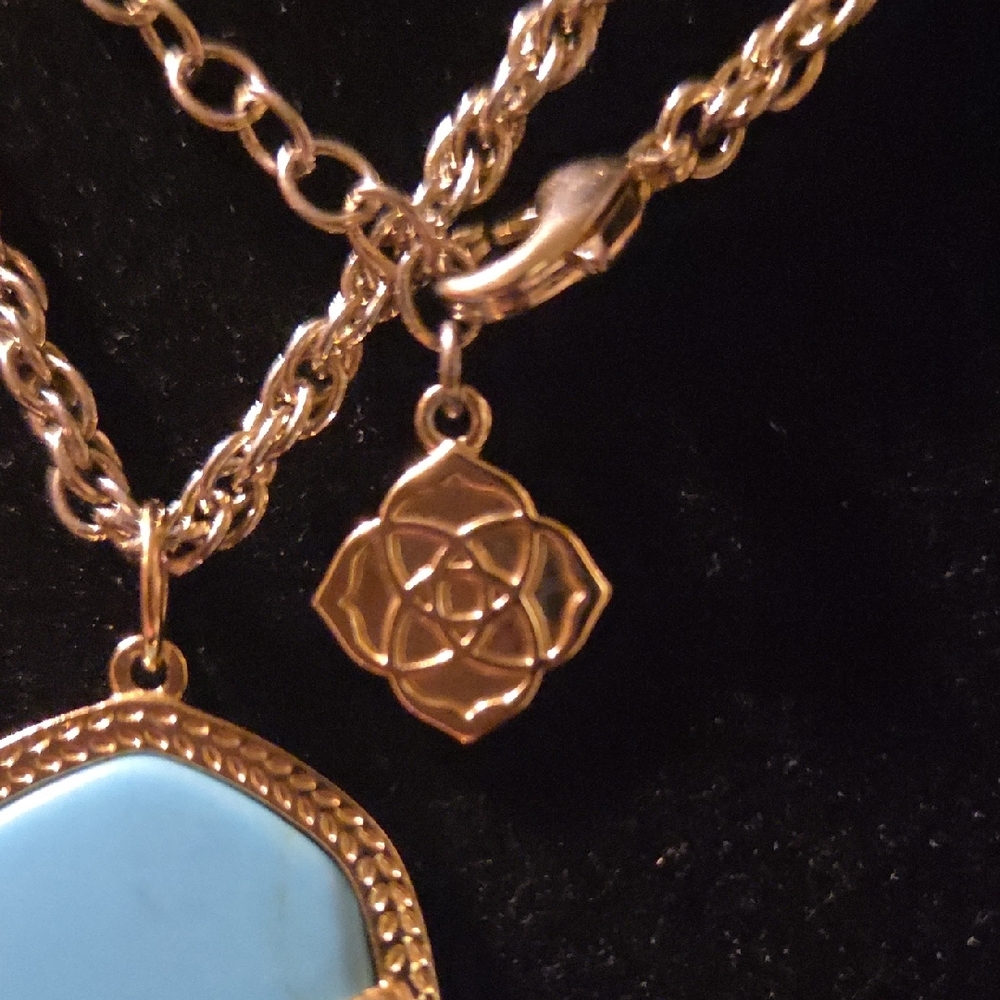 🤑SOLD😇Kendra Scott Rayne Turquoise Magnesite Tassel Necklace in Retired - Picture 5 of 5
